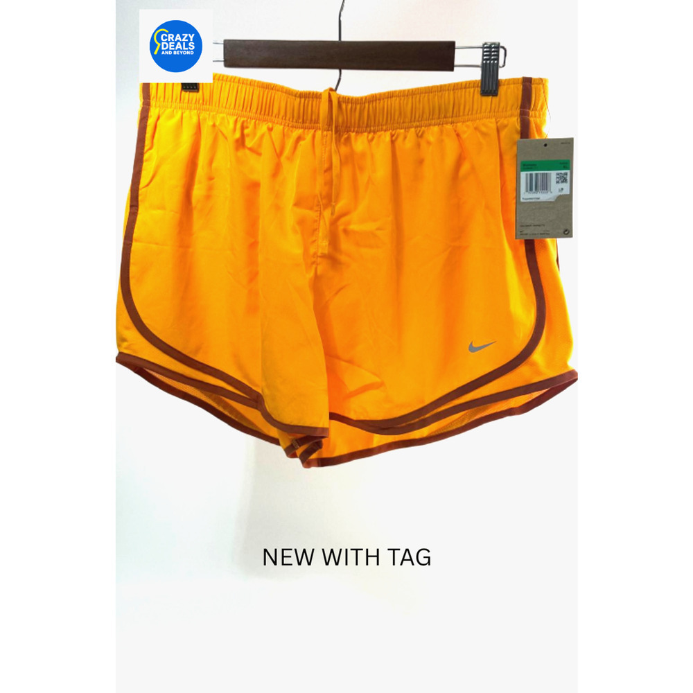 Nike Women's Tempo Athletic 3.5" Running Shorts Orange Size XL - Picture 1 of 4